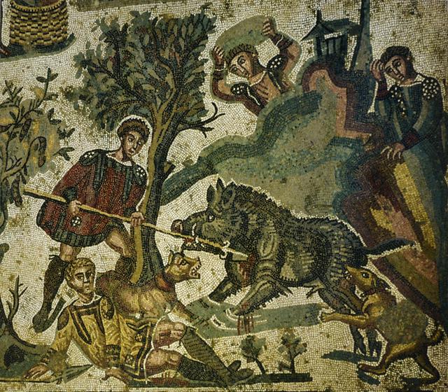 Little Hunt mosaic from the Villa Romana