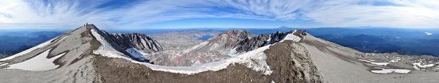 panoramic view of Mount St Helens