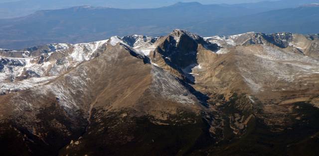 Mt. Meeker & Longs Peak in Rocky Mountain National Park. Over a third of the park is above timberline.