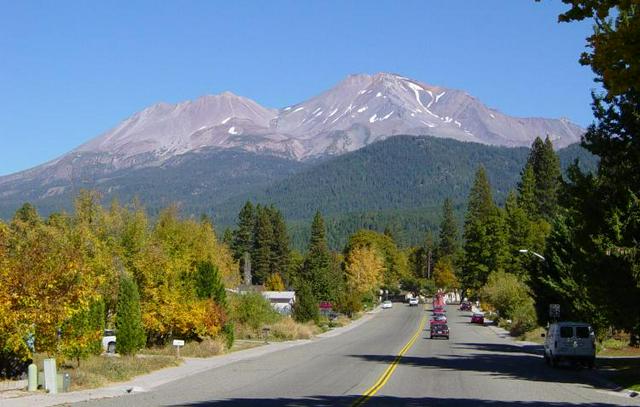 Mount Shasta from City of Mt. Shasta, California