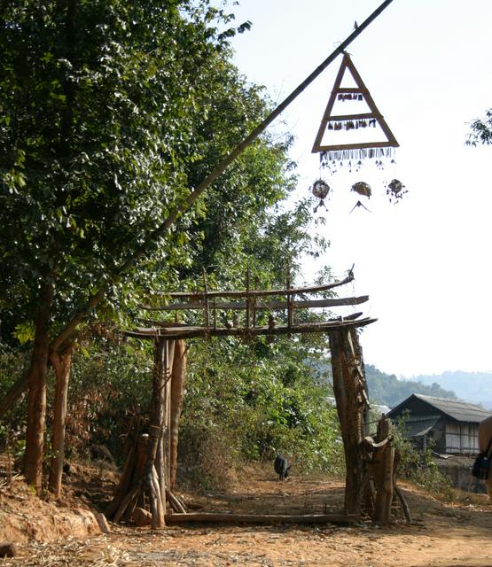 Akha village, ghost gate