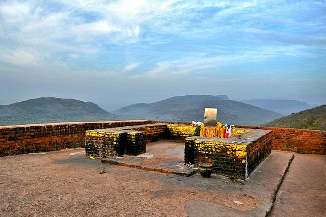 Mulagandhakuti on Vulture Peak, where Buddha used to stay