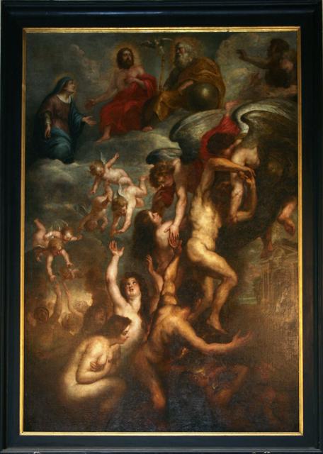 The issue of souls in purgatory by Rubens in the Cathedral Saint-Louis Chapel