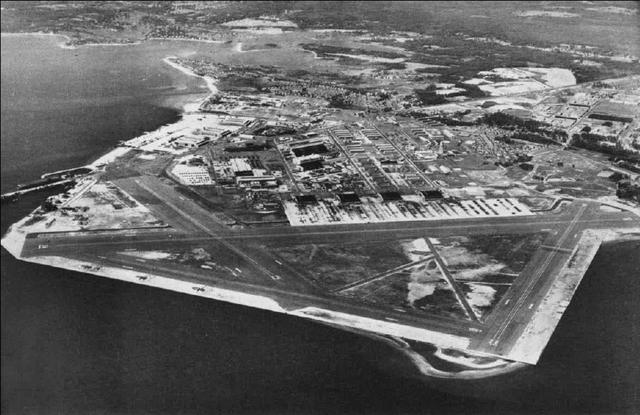 The Naval Air Station at Quonset Point, RI.