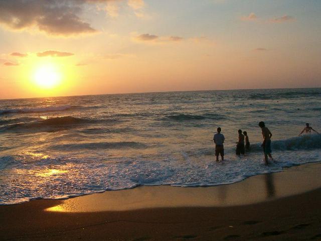 Sunset at Nahariyya beach