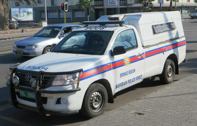 A Namibian police car