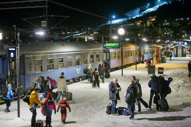 Sleeper trains run to Åre.