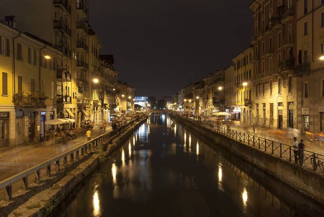 While Milan is no Venice, it actually has quite many canals, called Navigli - head over to the southern part of the city to experience their unique nature