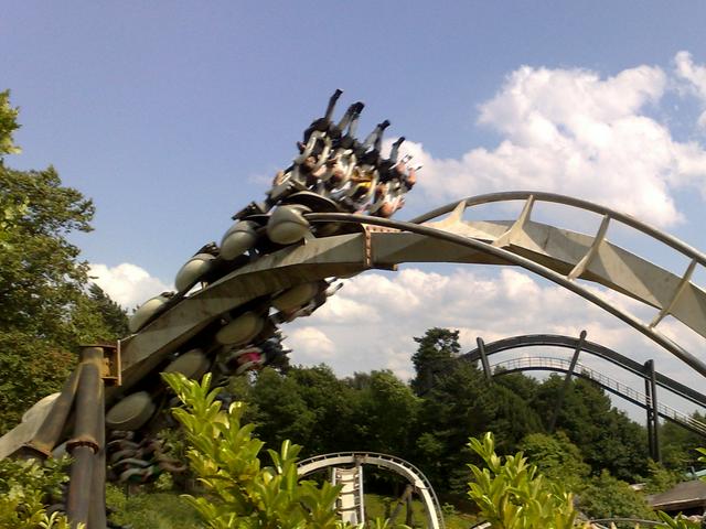 The Nemesis rollercoaster at Alton Towers