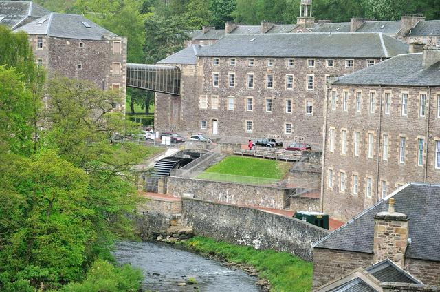 New Lanark mills were powered by the River Clyde