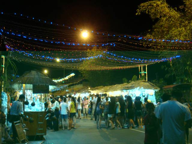 A night market in Nha Trang, a place to sample street food