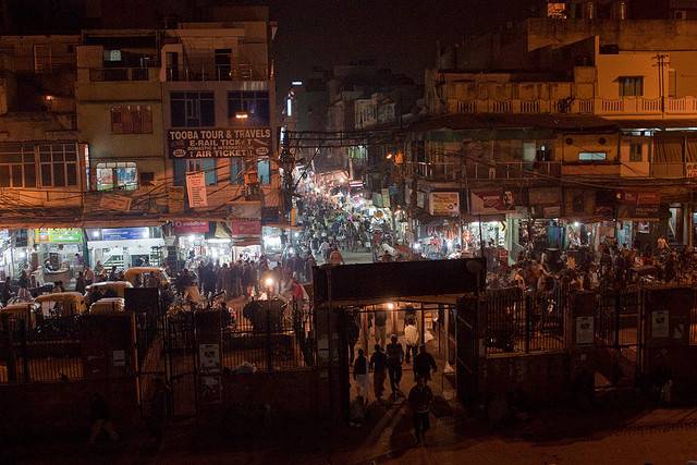 Delhi at night