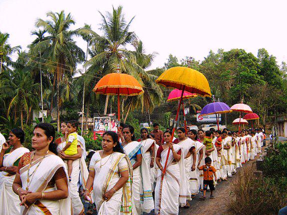 Hindu festivals are frequent events in southern India.