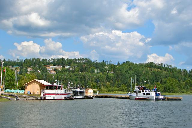 View of Nipigon from the lake