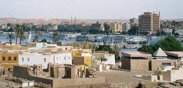 The River Nile as it passes through Aswan