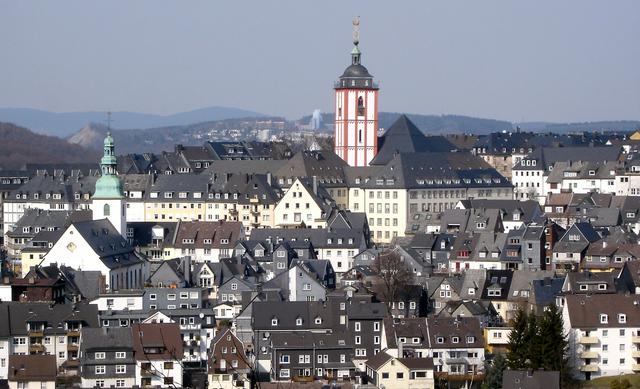 View on Siegen's upper town