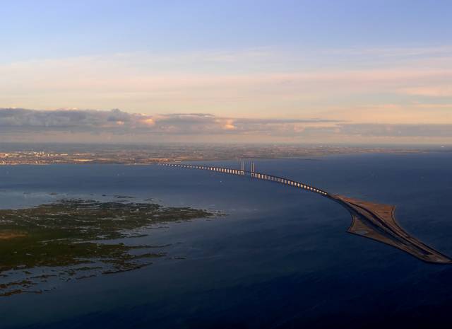 The Öresundsbron between Malmö and Copenhagen