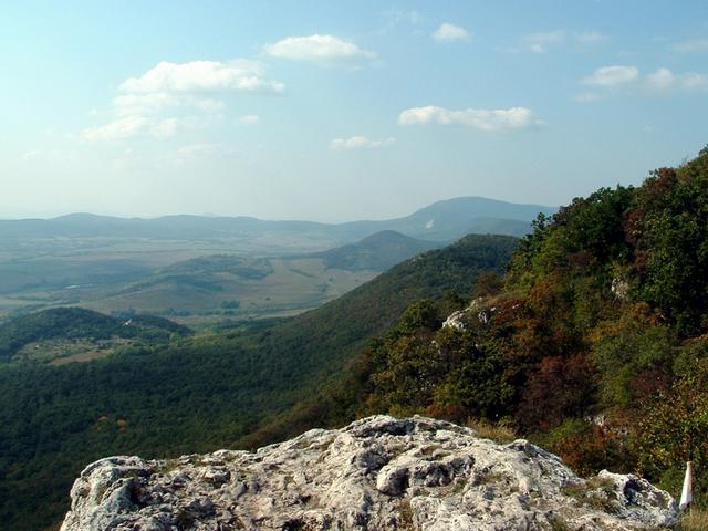 View from Nagy Kevély lookout point, Pilis Mountain