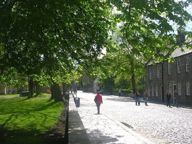 High Street, Old Aberdeen, where the University of Aberdeen has its main campus