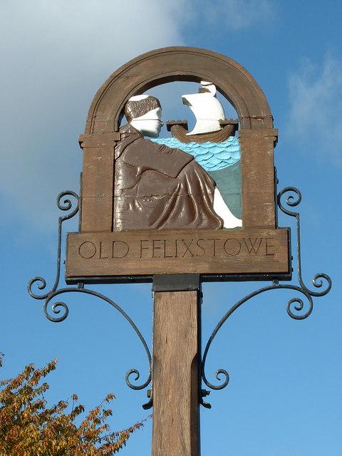 Old Felixstowe Village Sign