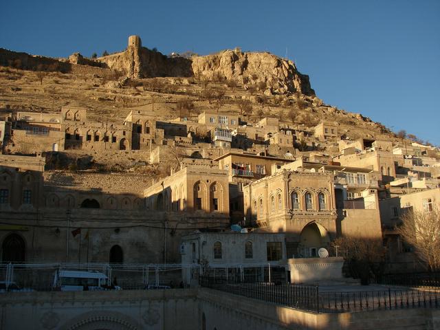 The hilltop citadel and part of old city of Mardin