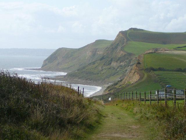 Coast path from West Bay towards Eype