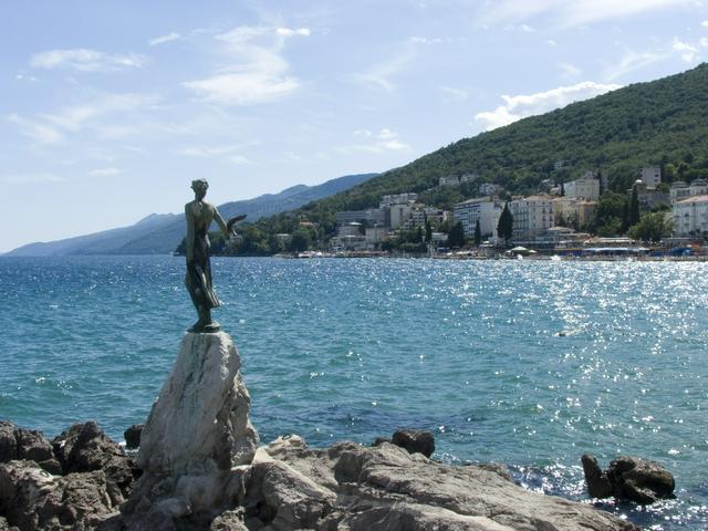 The seaside town Opatija.