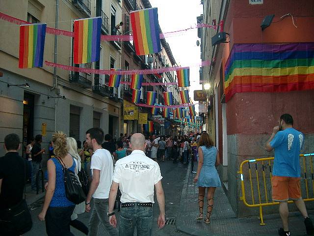 Chueca during the gay pride