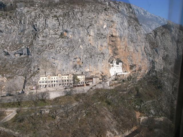 The monastery at Mount Ostrog