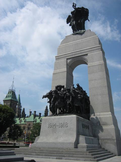 The National War Memorial near Parliament Hill