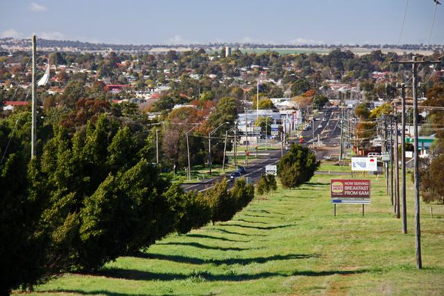 View of Dubbo from the suburb of West Dubbo