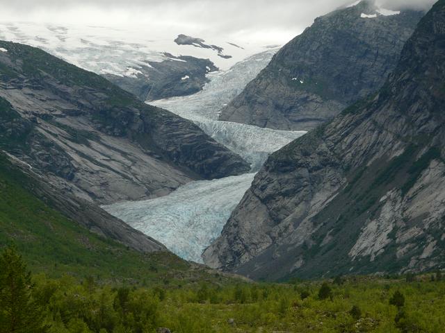 View of the Nigardsbreen in the Jostedalsbreen