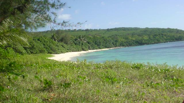 A beach on Tinian island