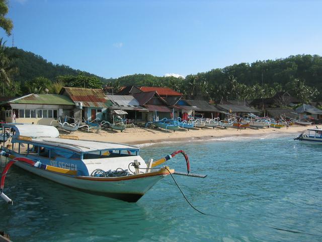 The main beach at Padang Bai