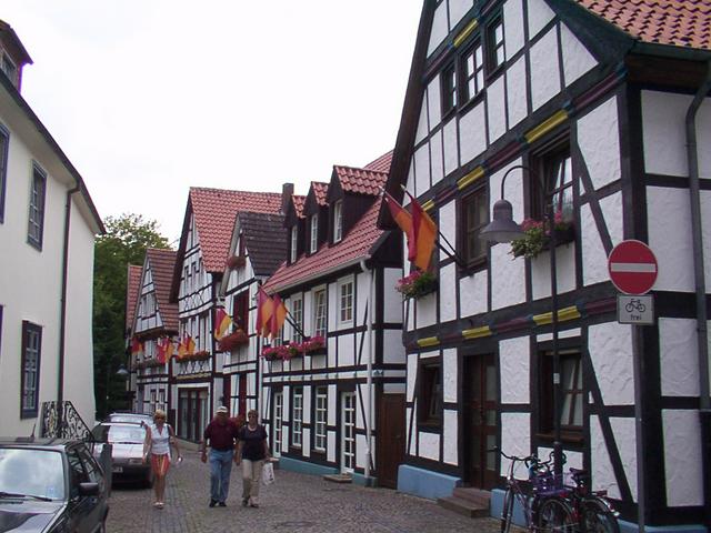 Historical half-timbered houses