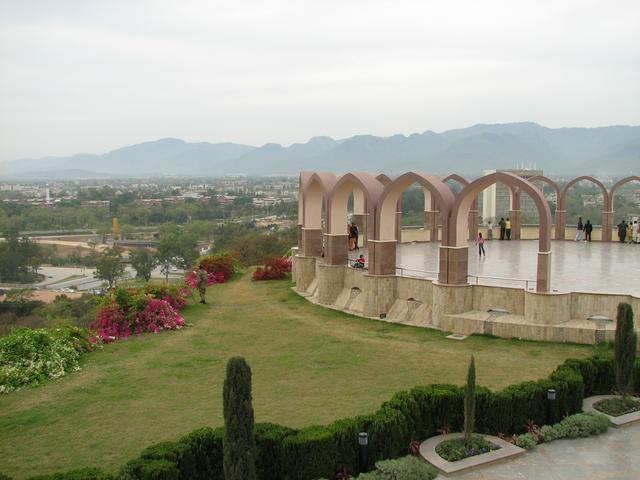 The site of Pakistan Monument