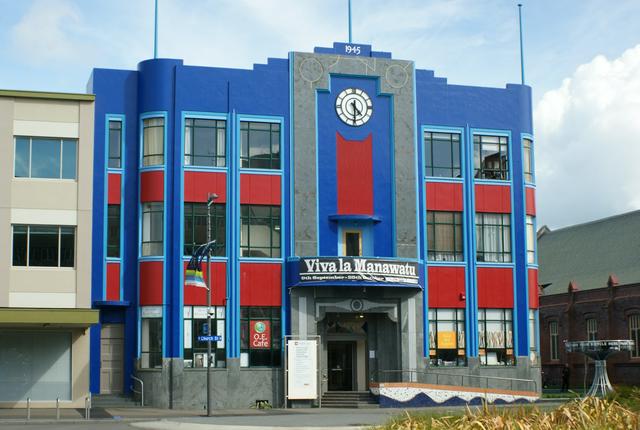 Art Deco building in the square