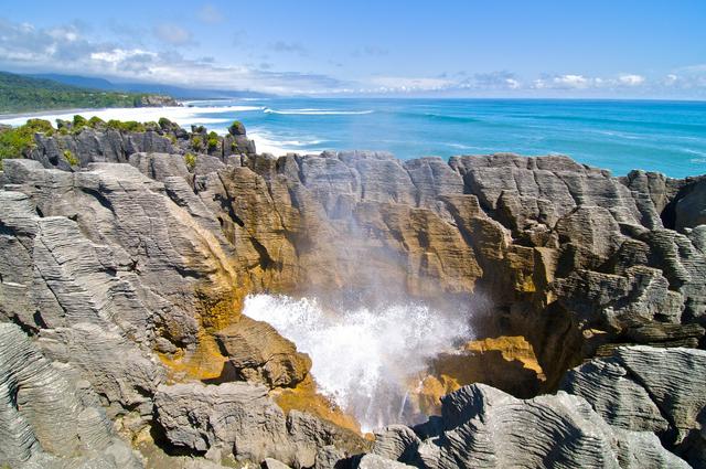 Blowhole at Punakaiki