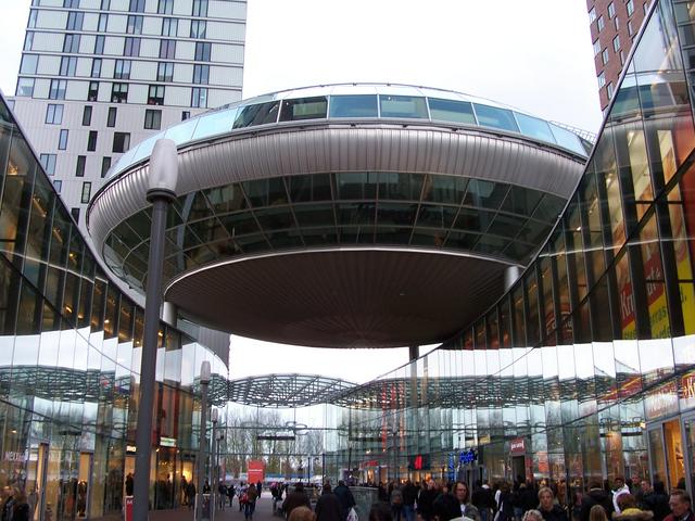 The outlandishly modern Spazio marks one end of Zoetermeer's shopping district