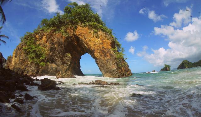 Paria Arch on the North Coast of Trinidad.