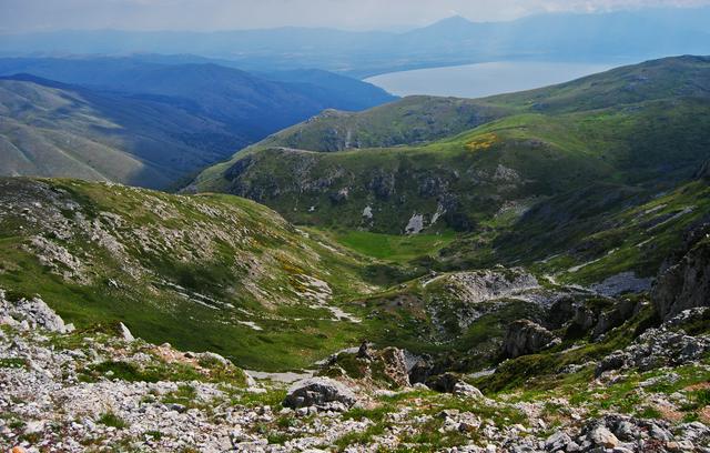 The rugged landscapes of Galičica National Park.