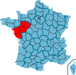 Position of Pays de la Loire within France