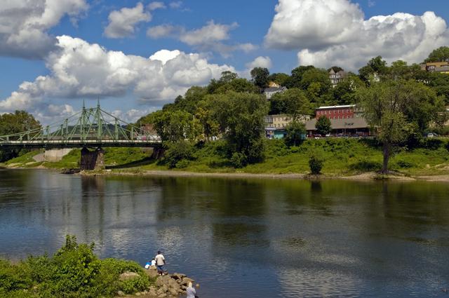 A view of Phillipsburg and the Free Bridge (Northampton Street Bridge)