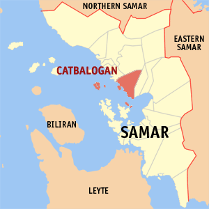 Location of Catbalogan City in Samar Province.