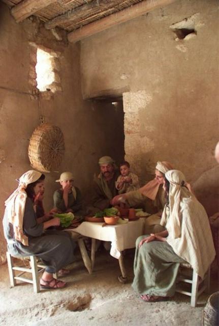 Actors in period clothing at Nazareth Village