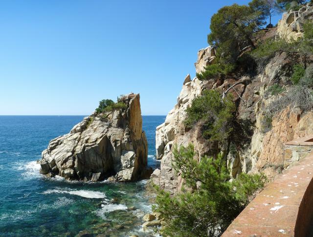 S'Aguia cove from the Pinya de Rosa botanical garden.