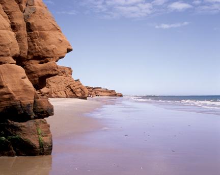 Beach and cliffs