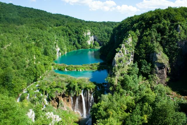 The Plitvice Lakes National Park is the most popular park in Croatia.