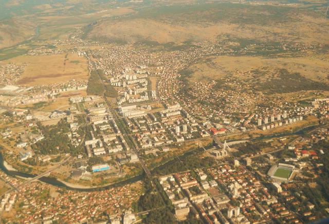 Aerial view of Podgorica