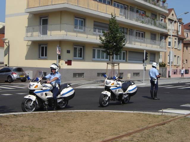 Municipal police officers in Strasbourg